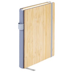 Ежедневник недатированный, А5, 145х213 мм, BRAUBERG "Bamboo", резинка-фиксатор, держатель для ручки, 160 л., бамбук, 117137