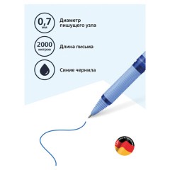 Ручка-роллер SCHNEIDER (Германия) "One Hybrid N", СИНЯЯ, корпус голубой, узел 0,7 мм, линия 0,5 мм, 183503 Ручка-роллер SCHNEIDER (Германия) "One Hybrid N", СИНЯЯ, корпус голубой, узел 0,7 мм, линия 0,5 мм, 183503 - фото 5