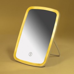 Зеркало настольное с LED-подсветкой для макияжа, 24х17 см, 3 режима свечения, аккумулятор 800 mAh, цвет белый, WBZ (ВБЗ), 609333 - фото 7