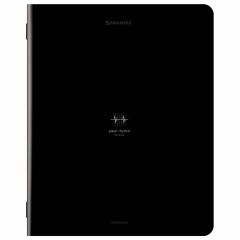 Тетрадь А5, 48 л., BRAUBERG, скоба, клетка, SoftTouch, "Ритм", (микс в спайке), 405331 - фото 6