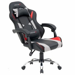 Кресло компьютерное CROMEX (КРОМЕКС) "Quantum GM-155 RGB", подсветка, две подушки, экокожа, черное/красное/серое, 532955 - фото 18