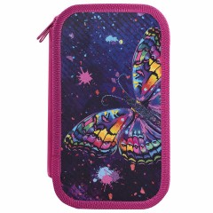 Пенал ЮНЛАНДИЯ, 2 отделения, ламинированный картон, 19х11 см, "Colorful butterfly", 270886 Пенал ЮНЛАНДИЯ, 2 отделения, ламинированный картон, 19х11 см, "Colorful butterfly", 270886 - фото 2
