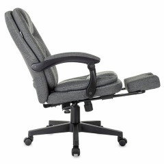 Кресло офисное CH-868MSG-BF, синхромеханизм, вибромодуль, подставка для ног, ткань, серое, 1998751 - фото 8