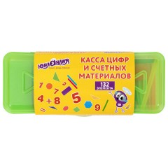 Набор счетных материалов мозаика, пенал, 132 элемента, ЮНЛАНДИЯ, 274055 - фото 5