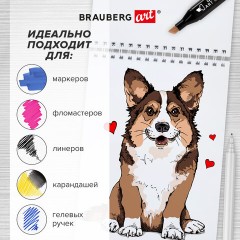 Скетчбук для маркеров, бумага 160 г/м2, 210х297 мм, 50 л., гребень, подложка, BRAUBERG ART CLASSIC, "Неон", 115077 Скетчбук для маркеров, бумага 160 г/м2, 210х297 мм, 50 л., гребень, подложка, BRAUBERG ART CLASSIC, "Неон", 115077 - фото 10