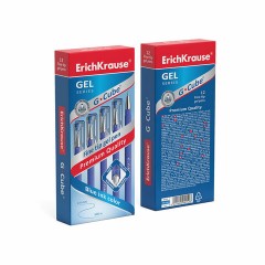 Ручка гелевая ERICH KRAUSE "G-cube", СИНЯЯ, корпус синий, игольчатый узел 0,5 мм, линия письма 0,4 мм, 46162 Ручка гелевая ERICH KRAUSE "G-cube", СИНЯЯ, корпус синий, игольчатый узел 0,5 мм, линия письма 0,4 мм, 46162 - фото 5