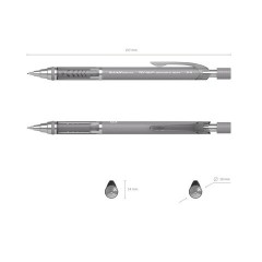 Карандаш механический с автоматической подачей грифеля 0,9 мм, ERICH KRAUSE "Techno", HB, 56014 - фото 2