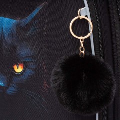 Ранец GRIZZLY анатомическая спинка, c брелоком, для девочек, "I'M HERE", 36х28х20 см, RAz-586-6/1 - фото 13