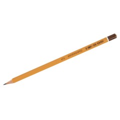 Карандаши чернографитные KOH-I-NOOR "1580", НАБОР 3 шт., HB, без резинки, заточенные, блистер, 15800HB001BL - фото 4