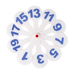 Веер-касса с картинками (цифры от 1 до 20), ОБЛЕГЧЕННЫЕ, гибкие, ЮНЛАНДИЯ, 274052 - фото 4