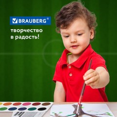 Краски акварельные BRAUBERG 12 цветов "Футбол", медовые, круглые кюветы, 192565 Краски акварельные BRAUBERG 12 цветов "Футбол", медовые, круглые кюветы, 192565 - фото 10
