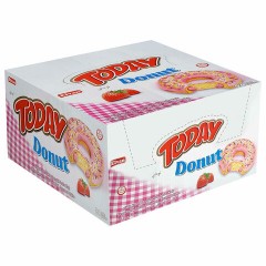 Кекс TODAY "Donut", со вкусом клубники, ТУРЦИЯ, 24 штуки по 40 г в шоу-боксе, 1367 Кекс TODAY "Donut", со вкусом клубники, ТУРЦИЯ, 24 штуки по 40 г в шоу-боксе, 1367 - фото 3