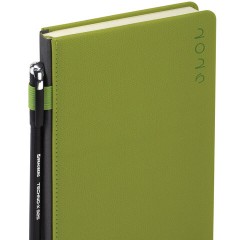 Ежедневник датированный 2026, А5, 138х213 мм, BRAUBERG "Essential", под кожу, держатель, зеленый, 117398 - фото 6