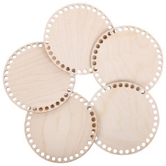 Донышки деревянные для вязания круглые, 5 шт., диаметр 15 см, BRAUBERG HOBBY, 665315 - фото 2