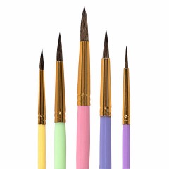 Кисти ПОНИ набор 5 шт. (круглые № 1, 2, 3,4, 5), блистер, BRAUBERG KIDS, 201072 Кисти ПОНИ набор 5 шт. (круглые № 1, 2, 3,4, 5), блистер, BRAUBERG KIDS, 201072 - фото 2