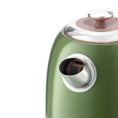 Чайник KITFORT КТ-6110, 1,7 л, 2200 Вт, закрытый нагревательный элемент, сталь, зеленый/бежевый - фото 3