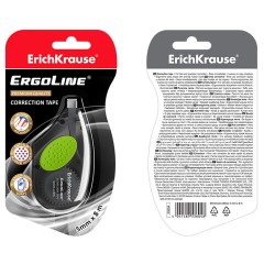 Корректирующая лента ERICH KRAUSE "ErgoLine", с резиновой вставкой, 5 мм х 8 м, серый, 5360, 53604 - фото 4