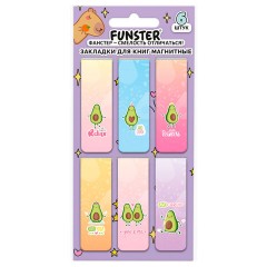 Закладки для книг МАГНИТНЫЕ, "5 ДИЗАЙНОВ МИКС", 6 штук, 60x20 мм, FUNSTER (ФАНСТЕР), 116652 - фото 13