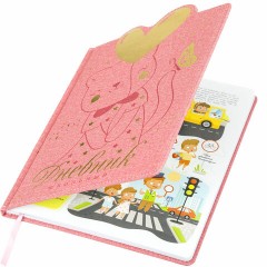 Дневник 1-4 класс 48 л., кожзам (твердая с поролоном), фигурный край, ЮНЛАНДИЯ, "Котик", 106934 Дневник 1-4 класс 48 л., кожзам (твердая с поролоном), фигурный край, ЮНЛАНДИЯ, "Котик", 106934 - фото 2