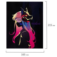 Тетрадь на кольцах А5 165х215 мм, 120 листов, твердый картон, клетка, BRAUBERG, "Anime Girl", 404711 Тетрадь на кольцах А5 165х215 мм, 120 листов, твердый картон, клетка, BRAUBERG, "Anime Girl", 404711 - фото 3