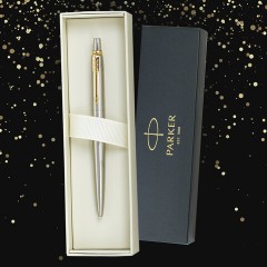 Ручка шариковая PARKER "Jotter Core Stainless Steel GT", ежедневник А5 черный, пакет, 880886 Ручка шариковая PARKER "Jotter Core Stainless Steel GT", ежедневник А5 черный, пакет, 880886 - фото 13
