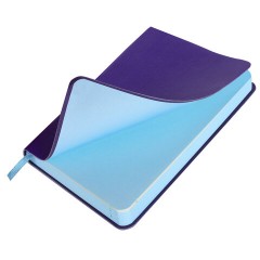 Ежедневник недатированный МАЛЫЙ 100х150 мм А6 BRAUBERG "Metropolis Mix", под кожу, 136 л., сиреневый, 113305 - фото 3