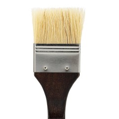 Кисть художественная профессиональная BRAUBERG ART CLASSIC, щетина, флейц, № 50, короткая ручка, 200746 - фото 3