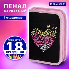 Пенал BRAUBERG, 1 отделение, полиэстер, 21х14 см, "Shining heart", 272326 Пенал BRAUBERG, 1 отделение, полиэстер, 21х14 см, "Shining heart", 272326 - фото 8