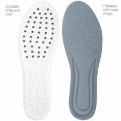 Стельки для обуви АНАТОМИЧЕСКИЕ ДЫШАЩИЕ, материал PU PRO, размер RU 34-39 / EU 35-40, с линиями выреза, SHEGRA (ШЕГРА), 700738 - фото 2