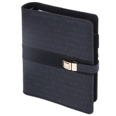 Ежедневник-органайзер недатированный В6 150х190 мм BRAUBERG "Orion", под кожу, 160 л., черный, 116209