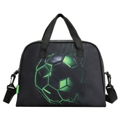 Сумка для занятий BRAUBERG KIDS с ручками, плечевой ремень, 35x25x15 см, "Зеленый мяч", 272377 - фото 2