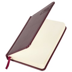 Ежедневник датированный 2026, МАЛЫЙ ФОРМАТ 100х150 мм, А6, BRAUBERG "Imperial", под кожу, бордо, 117254 - фото 4