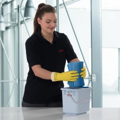 Ведро 6 л, VILEDA PROFESSIONAL "Цветовое кодирование" 28х17,5х21,5 см, для тележек, 120943 - фото 9