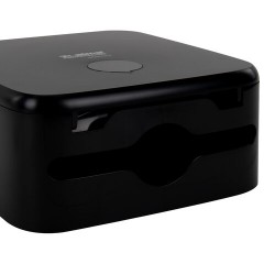 Диспенсер для полотенец LAIMA PROFESSIONAL PREMIUM BLACK (Система H3), V-сложения, черный, ABS-пластик, 609523 - фото 6