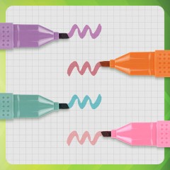 Набор текстовыделителей 4 ПАСТЕЛЬНЫХ ЦВЕТА, АССОРТИ, STAFF College "STICK PASTEL", линия письма 1-4 мм, скошенный наконечник, 152531 Набор текстовыделителей 4 ПАСТЕЛЬНЫХ ЦВЕТА, АССОРТИ, STAFF College "STICK PASTEL", линия письма 1-4 мм, скошенный наконечник, 152531 - фото 10