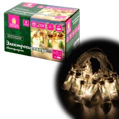 Электрогирлянда-нить комнатная "Бутылочки" 3 м, 20 LED, теплый белый, USB, ЗОЛОТАЯ СКАЗКА, 592203 Электрогирлянда-нить комнатная "Бутылочки" 3 м, 20 LED, теплый белый, USB, ЗОЛОТАЯ СКАЗКА, 592203 - фото 2