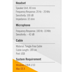 Наушники с микрофоном (гарнитура) A4TECH HU-9, проводные, 1.8 м, USB, черные, 1530266 Наушники с микрофоном (гарнитура) A4TECH HU-9, проводные, 1.8 м, USB, черные, 1530266 - фото 7