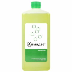 Средство дезинфицирующее 1 л, АЛМАДЕЗ, с моющим эффектом, концентрат, крышка, АЛ-402 Средство дезинфицирующее 1 л, АЛМАДЕЗ, с моющим эффектом, концентрат, крышка, АЛ-402 - фото 2