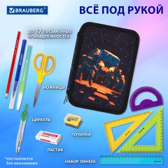 Пенал BRAUBERG, 2 отделения, полиэстер, 21х14 см, "Fire spider", 273537 Пенал BRAUBERG, 2 отделения, полиэстер, 21х14 см, "Fire spider", 273537 - фото 9