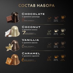 Кофе в капсулах 40 капсул, 8 вкусов, для Nespresso, JARDIN "Grand Capsule Collection" - фото 4