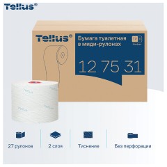 Бумага туалетная д/дисп Торк/Tellus в миди-рул Т6 2сл100м27рул127530/127531 - фото 7