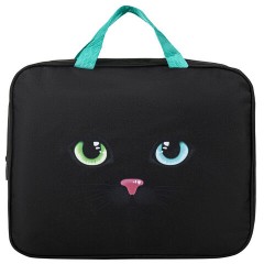 Папка на молнии с ручками А4, мешок для обуви 42х33 см, пенал 20х10 см, "Black cat" НАБОР BRAUBERG, 271434 Папка на молнии с ручками А4, мешок для обуви 42х33 см, пенал 20х10 см, "Black cat" НАБОР BRAUBERG, 271434 - фото 3