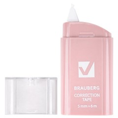 Корректирующая лента BRAUBERG COMPACT PASTEL, 5 мм х 6 м, КОМПЛЕКТ 6 штук, пенал с zip-lock, 272496 - фото 8