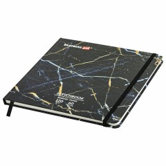 Скетчбук для маркеров 120 г/м2, 195х195 мм, 60 л., твердая обложка, резинка, BRAUBERG ART PREMIERE, "Мрамор", 115105 Скетчбук для маркеров 120 г/м2, 195х195 мм, 60 л., твердая обложка, резинка, BRAUBERG ART PREMIERE, "Мрамор", 115105 - фото 4