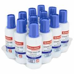 Краска штемпельная BRAUBERG PROFESSIONAL, clear stamp, синяя, 30 мл, на водной основе, 227981 Краска штемпельная BRAUBERG PROFESSIONAL, clear stamp, синяя, 30 мл, на водной основе, 227981 - фото 7