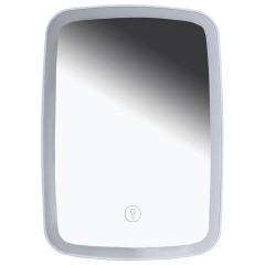 Зеркало настольное с LED-подсветкой для макияжа, 24х17 см, 3 режима свечения, аккумулятор 800 mAh, цвет белый, WBZ (ВБЗ), 609333 - фото 2