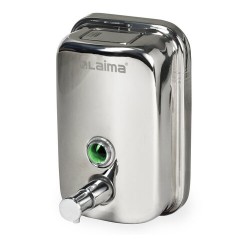 Дозатор для жидкого мыла LAIMA BASIC, 0,5 л., нержавеющая сталь, зеркальный, 601795 Дозатор для жидкого мыла LAIMA BASIC, 0,5 л., нержавеющая сталь, зеркальный, 601795 - фото 4