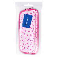 Пенал-косметичка BRAUBERG LUCENT на молнии, прозрачный, "Hearts", 21х5х9 см, 272345 Пенал-косметичка BRAUBERG LUCENT на молнии, прозрачный, "Hearts", 21х5х9 см, 272345 - фото 7