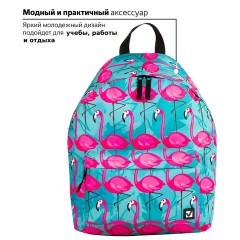 Рюкзак BRAUBERG СИТИ-ФОРМАТ универсальный, "Flamingo", разноцветный, 41х32х14 см, 228854 Рюкзак BRAUBERG СИТИ-ФОРМАТ универсальный, "Flamingo", разноцветный, 41х32х14 см, 228854 - фото 14