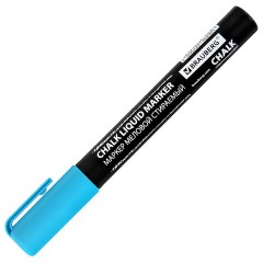 Маркер меловой CHALK LIQUID MARKER, СИНИЙ, 3 мм, стираемый, BRAUBERG "CHALK", 152592 - фото 7